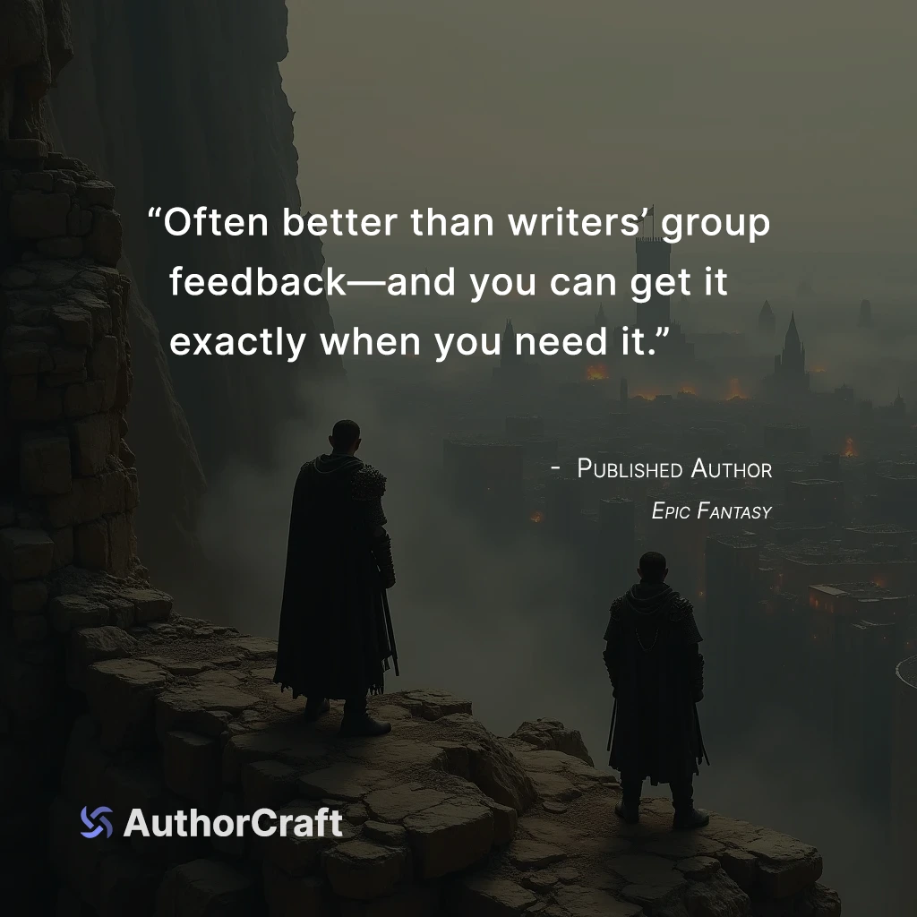 Testimonial from Published Author